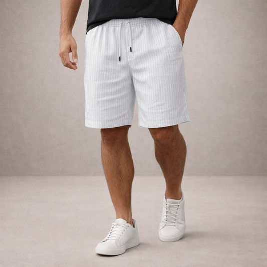 Korte Broek Heren Linnen Regular Fit Ademend Zomer Casual
