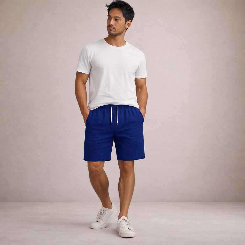Korte Broek Heren Linnen Regular Fit Ademend Zomer Casual