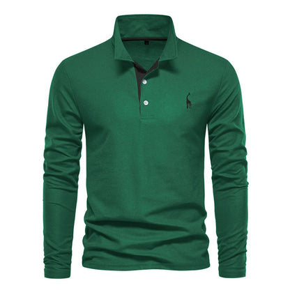 Polo Shirt Heren Knoop Hals Casual