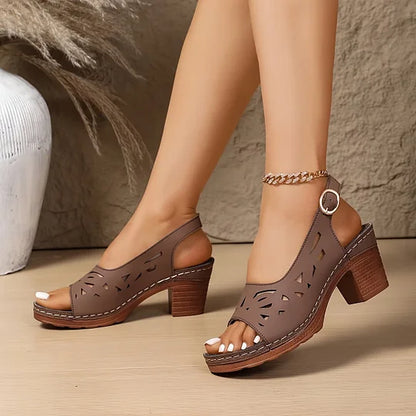 Kiara™ | Sandalen met sleehak