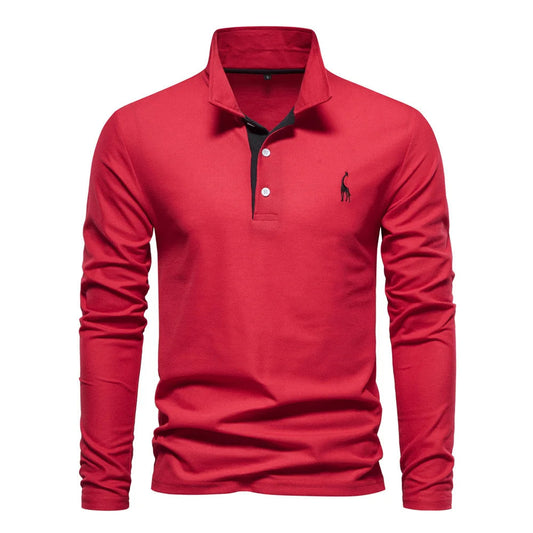 Polo Shirt Heren Knoop Hals Casual