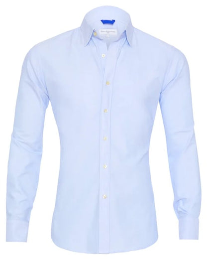 Oxford overhemd Heren slim fit stretch met ritssluiting