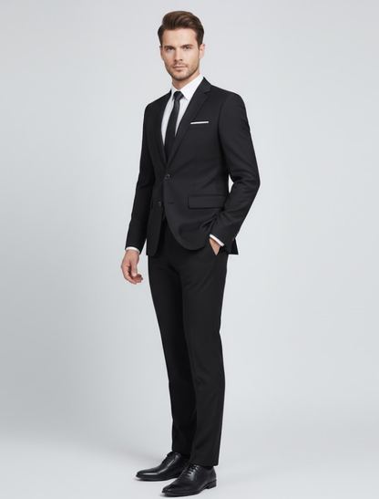 Pak Heren Slim Fit Ronde Hals Formeel Winter