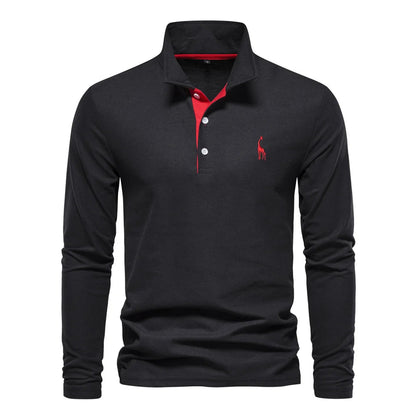 Polo Shirt Heren Knoop Hals Casual