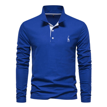 Polo Shirt Heren Knoop Hals Casual