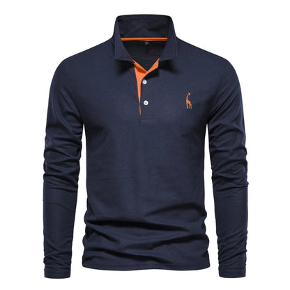 Polo Shirt Heren Knoop Hals Casual