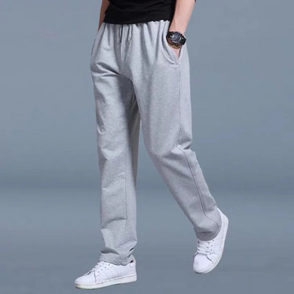 Heren Joggingbroek Met Elastische Taille En Rechte Pijp