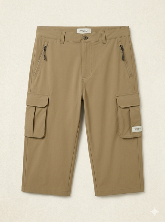 Sneldrogende Cargo Shorts Voor Actieve Mannen Met Meerdere Zakken