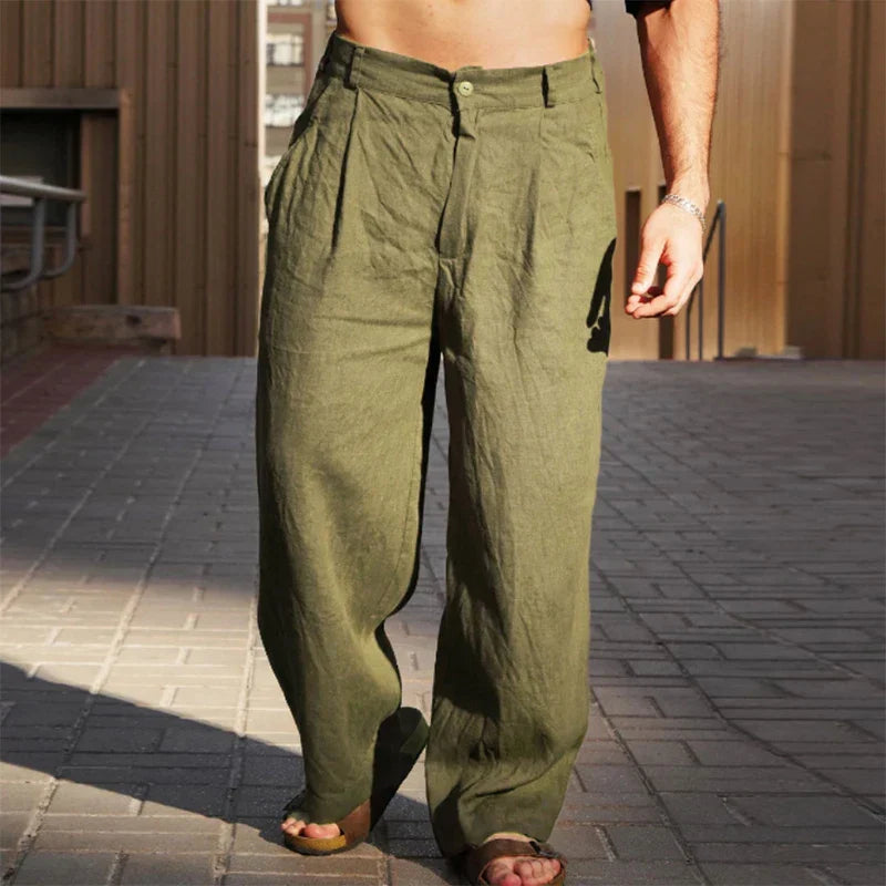 Xander | Heren Pantalon met Wijde Pijpen