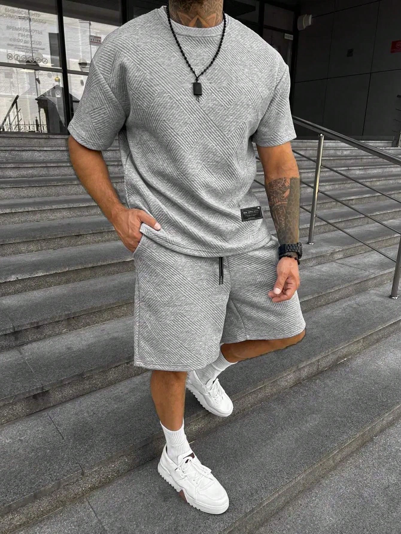 Samuel | Heren Zomerset Korte Mouw met Sportieve Shorts