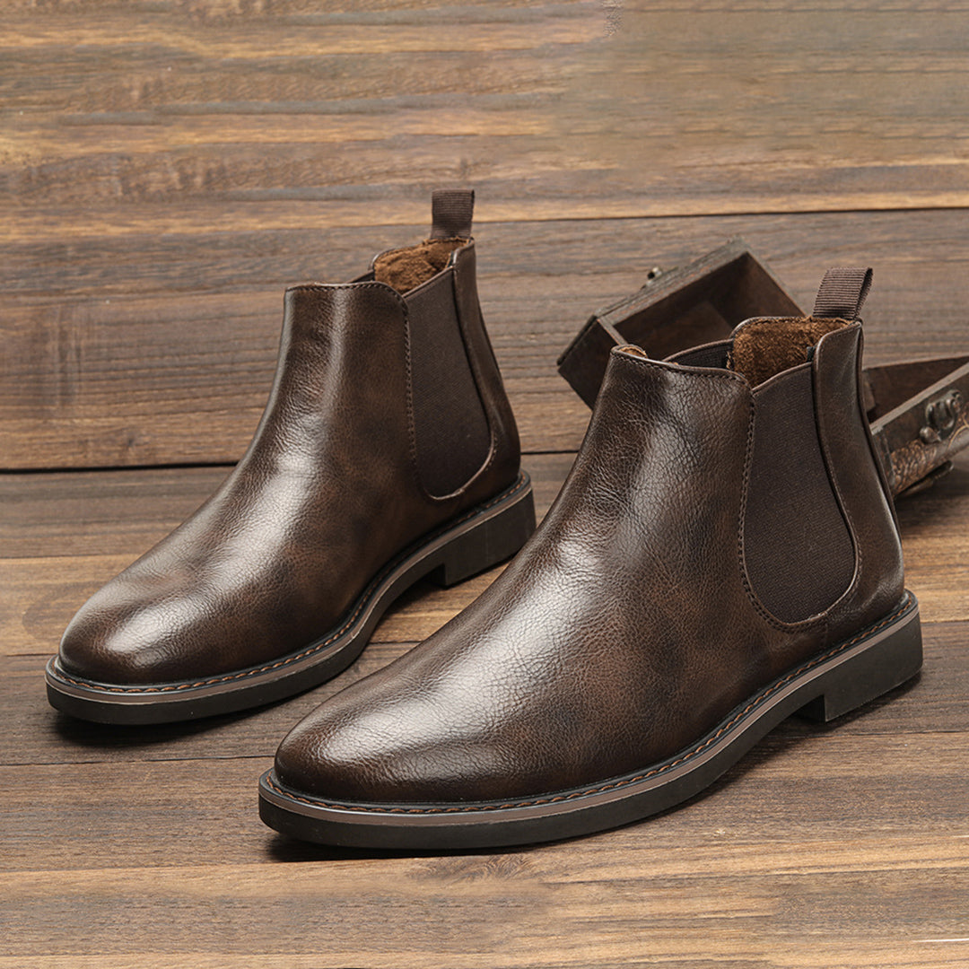 Viktor | Heren Leren Chelsea Boots met Modern Design