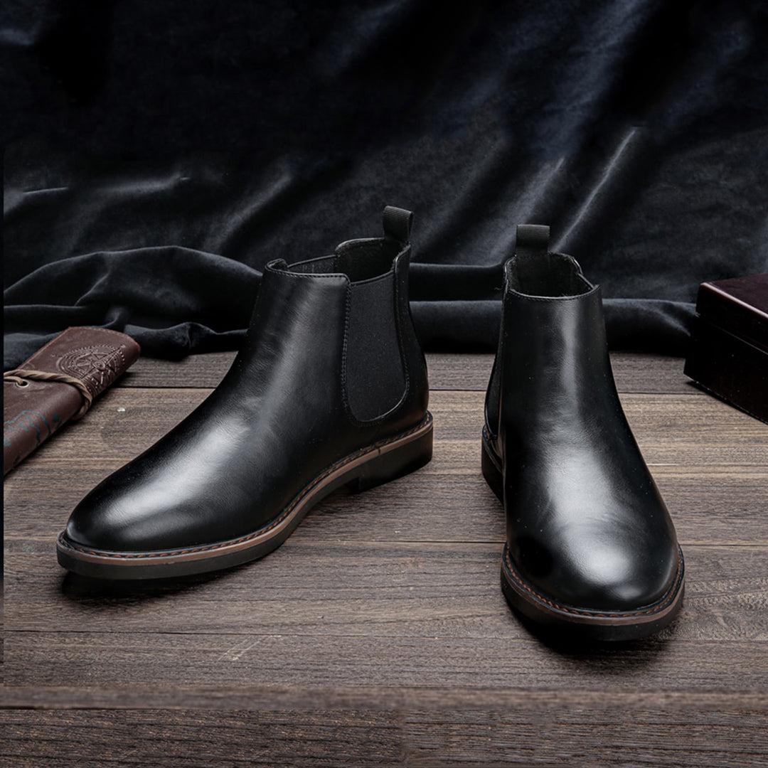 Viktor | Heren Leren Chelsea Boots met Modern Design
