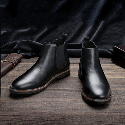 Viktor | Heren Leren Chelsea Boots met Modern Design