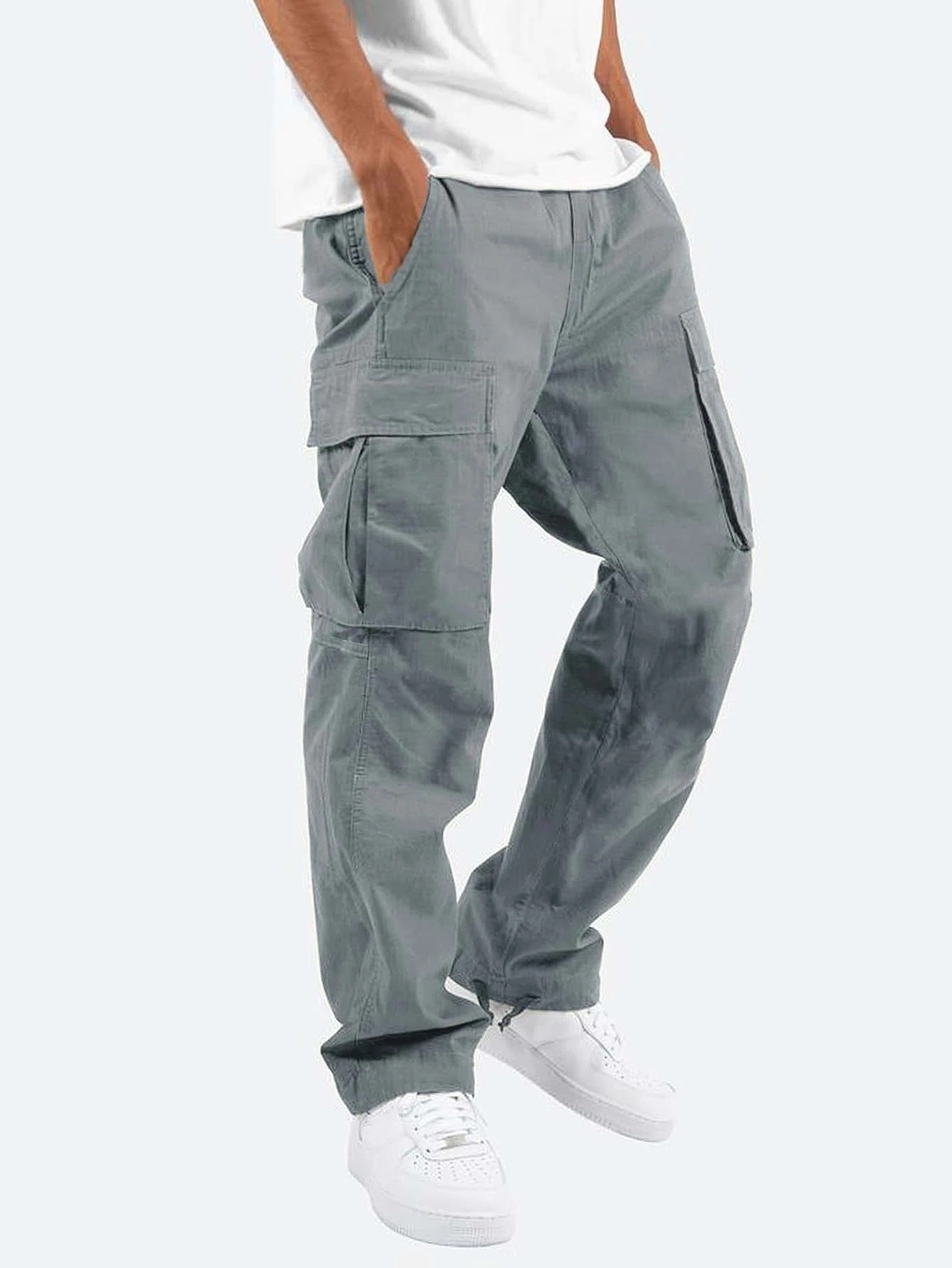 Heren Cargo Broek Met Utility Zakjes En Relaxte Pasvorm