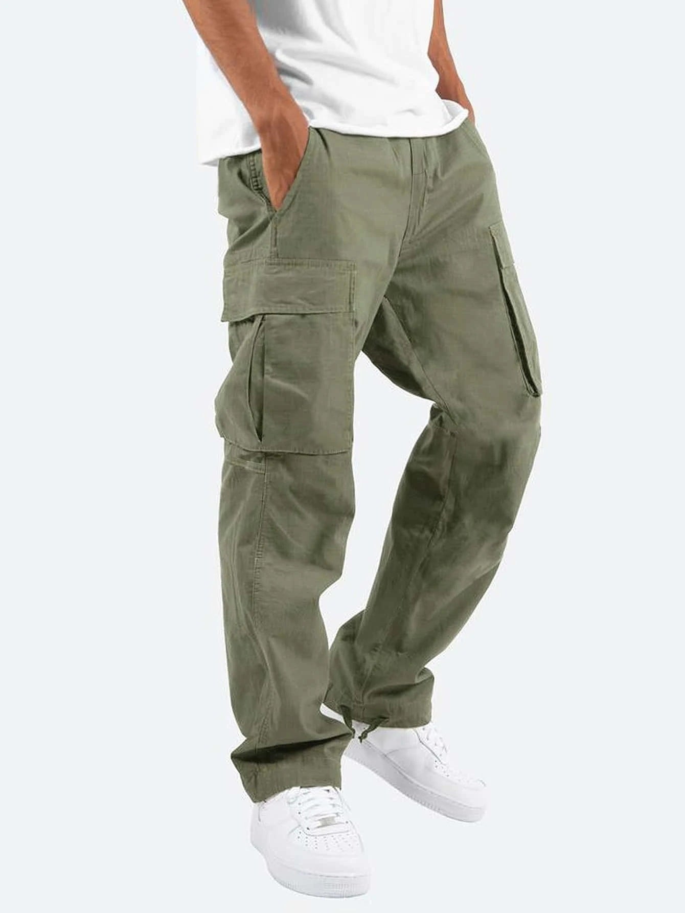 Heren Cargo Broek Met Utility Zakjes En Relaxte Pasvorm