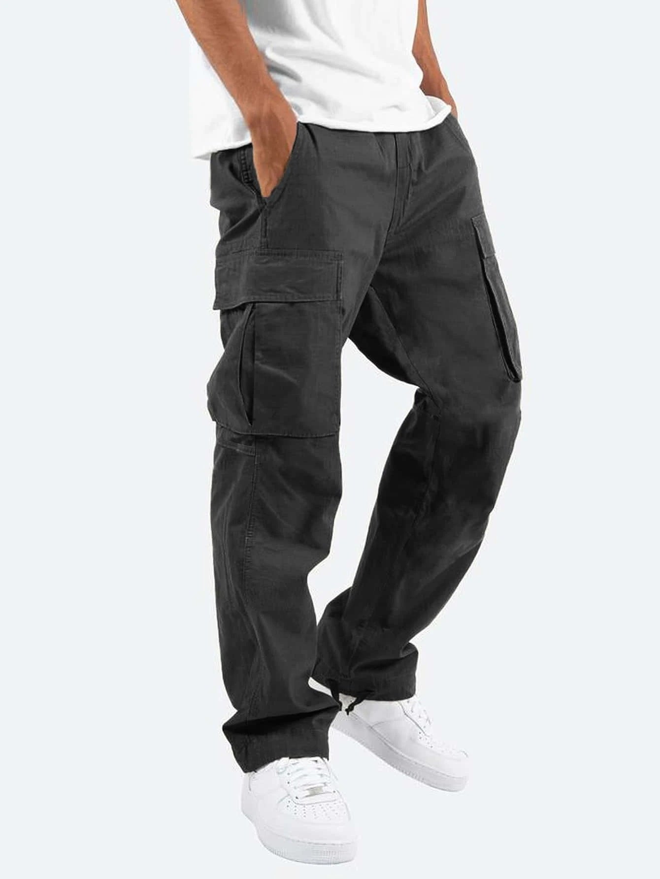 Heren Cargo Broek Met Utility Zakjes En Relaxte Pasvorm