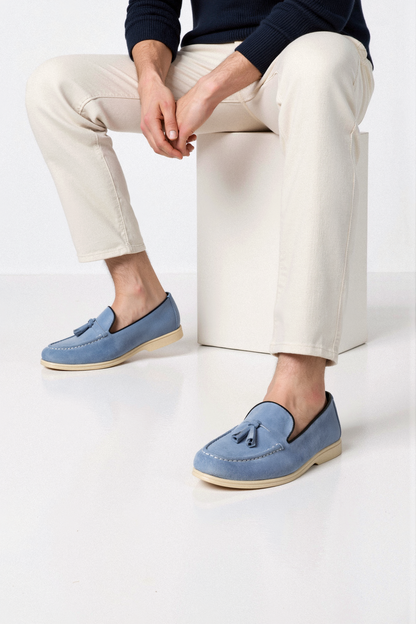 Heren Loafers Met Kwasten En Instapmodel