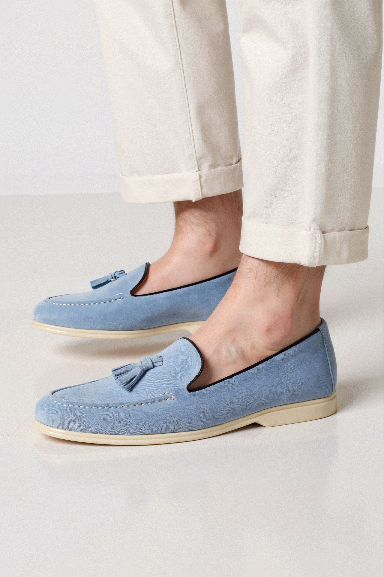 Heren Loafers Met Kwasten En Instapmodel