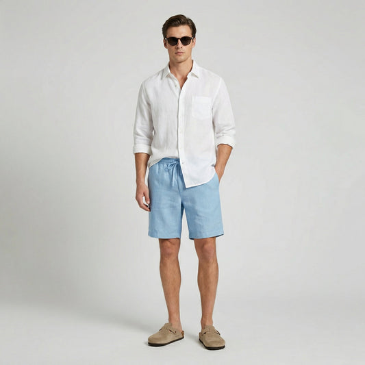 Bermuda Shorts Heren Elastische Taille Casual Zomer
