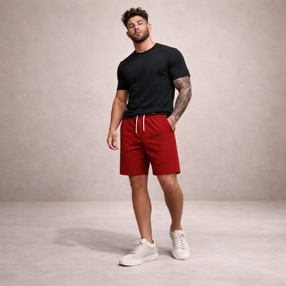 Korte Broek Heren Linnen Regular Fit Ademend Zomer Casual