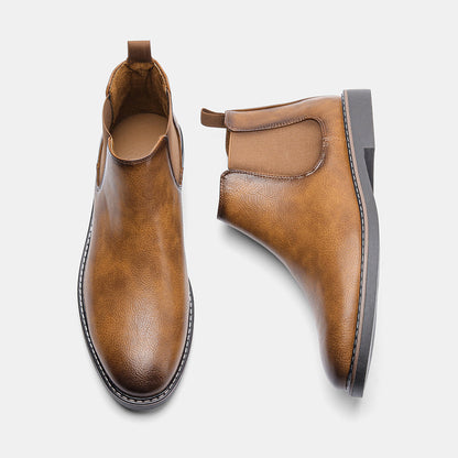 Viktor | Heren Leren Chelsea Boots met Modern Design