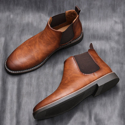 Viktor | Heren Leren Chelsea Boots met Modern Design