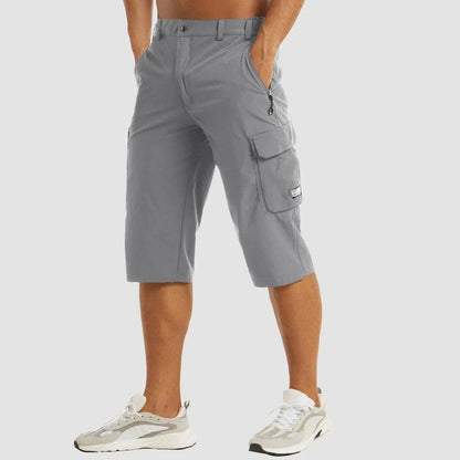 Sneldrogende Cargo Shorts Voor Actieve Mannen Met Meerdere Zakken