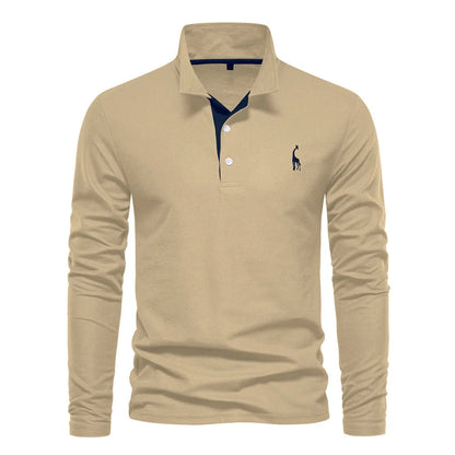 Polo Shirt Heren Knoop Hals Casual