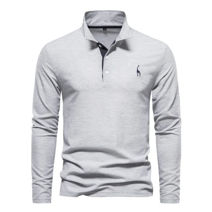 Polo Shirt Heren Knoop Hals Casual