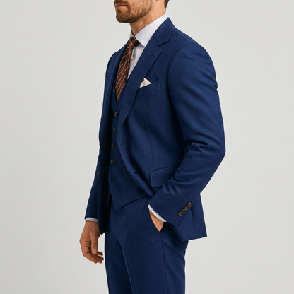 Luxe Heren Driedelig Pak met Blazer en Gilet en Pantalon