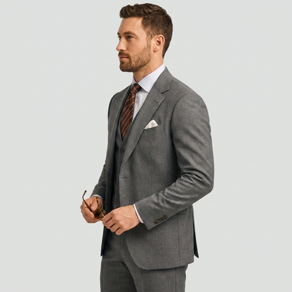 Luxe Heren Driedelig Pak met Blazer en Gilet en Pantalon