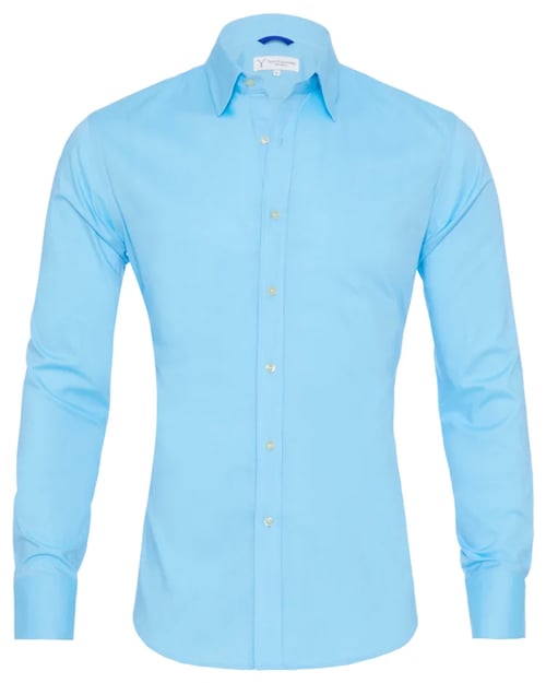 Oxford overhemd Heren slim fit stretch met ritssluiting