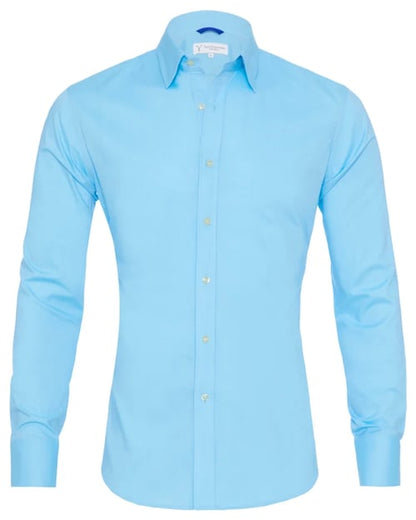 Oxford overhemd Heren slim fit stretch met ritssluiting