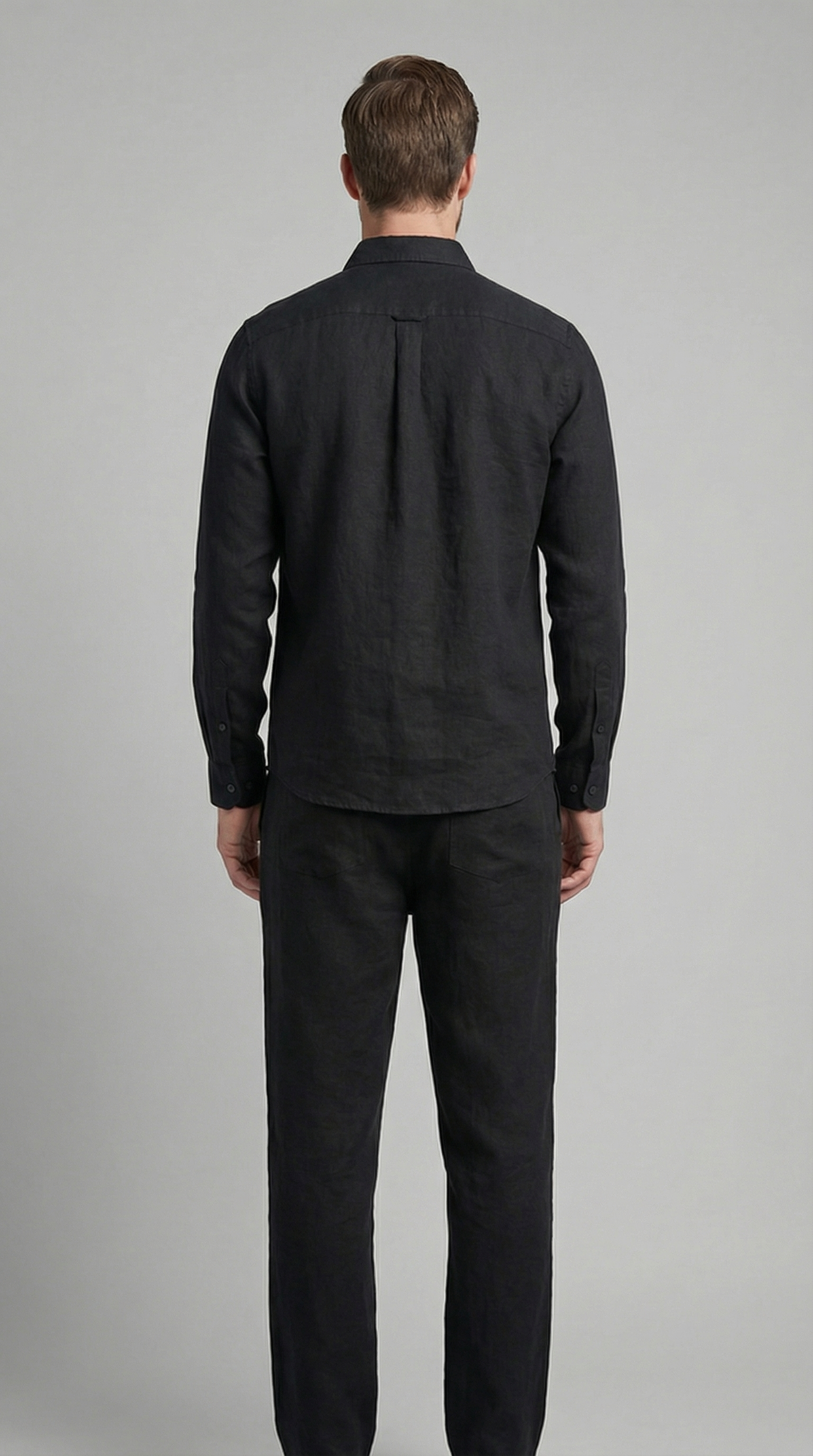 Heren Co-Ord Set Slim Fit Overhemd Broek Zomer