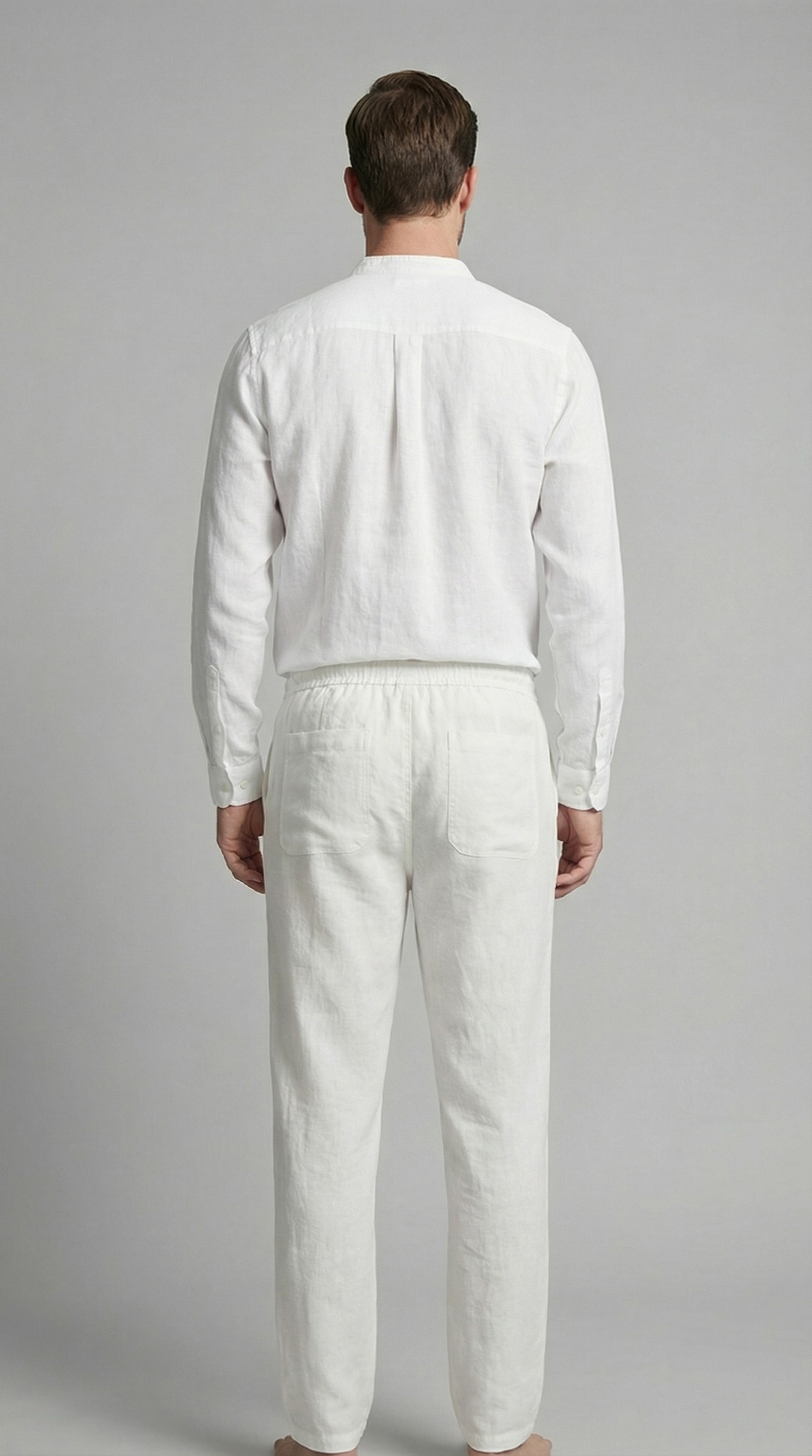 Heren Co-Ord Set Slim Fit Overhemd Broek Zomer