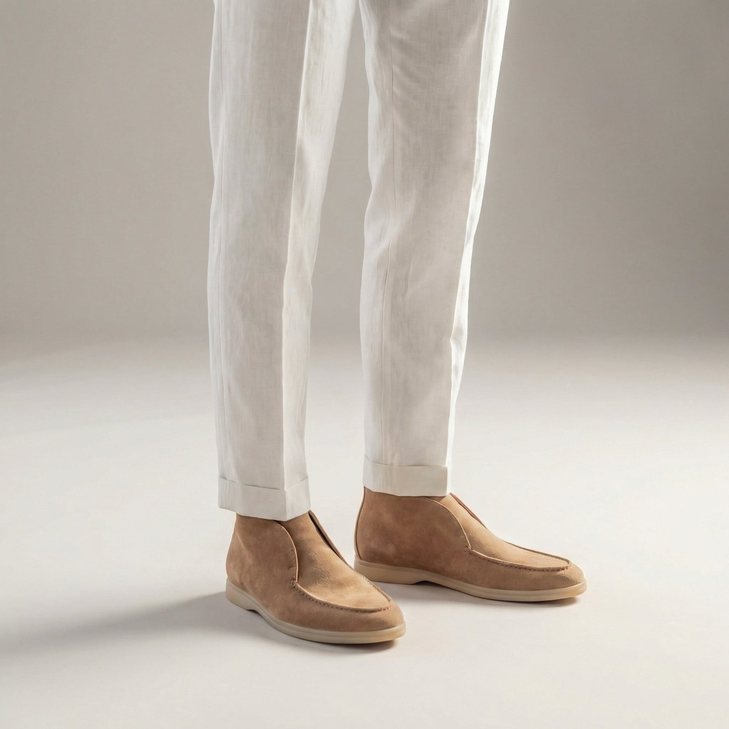 Heren Loafers Suede Hoog Formeel Casual