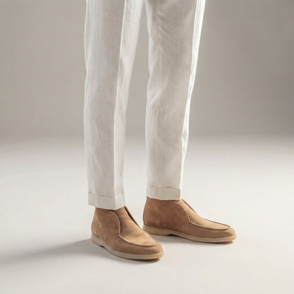 Heren Loafers Suede Hoog Formeel Casual