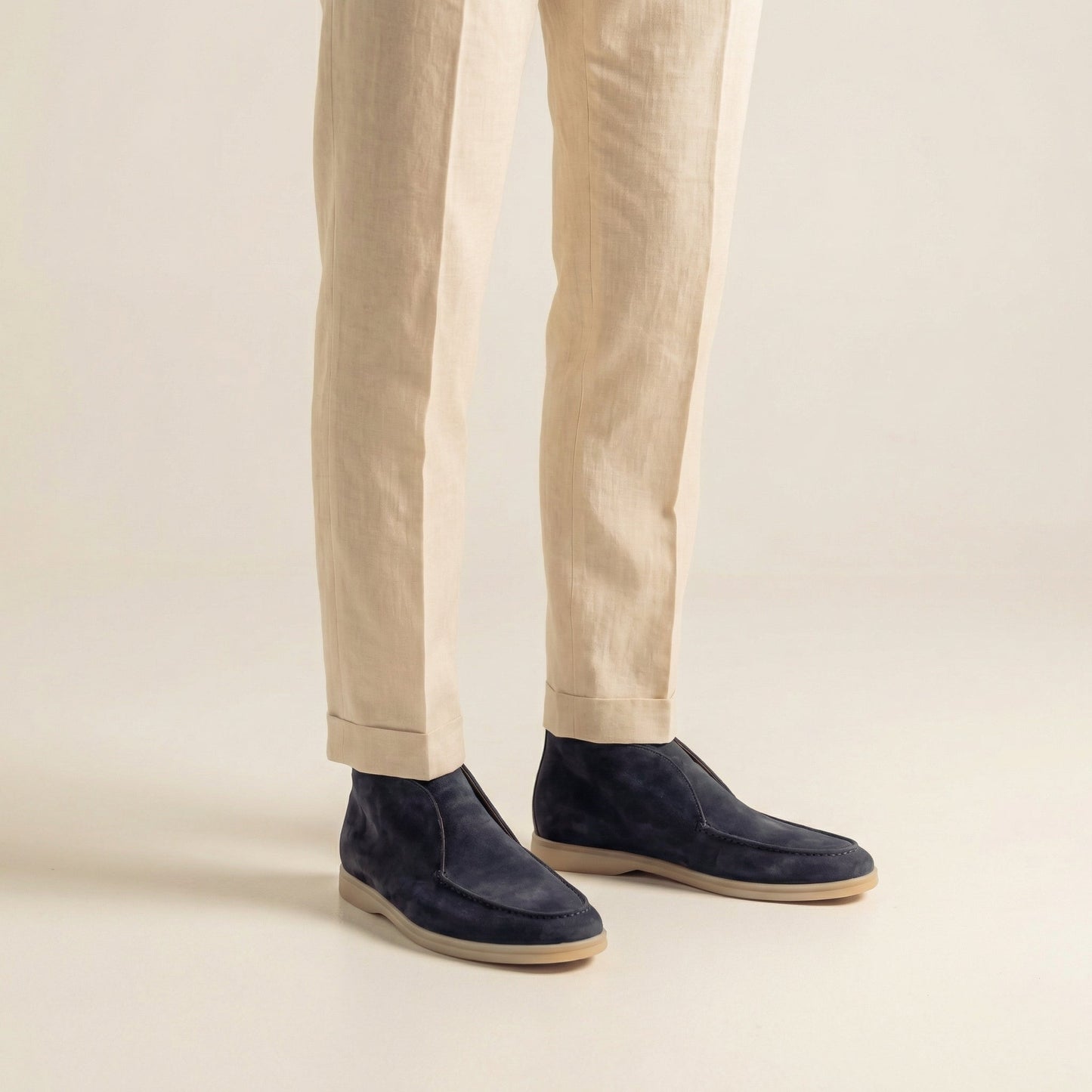 Heren Loafers Suede Hoog Formeel Casual