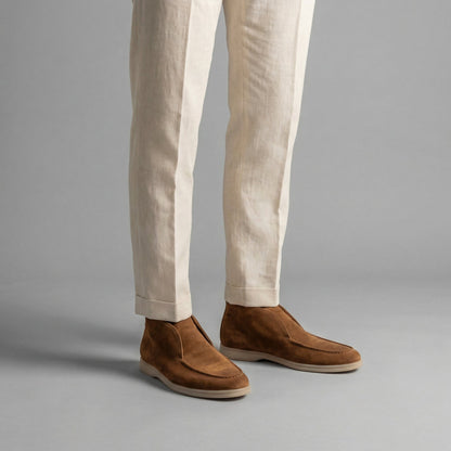 Heren Loafers Suede Hoog Formeel Casual