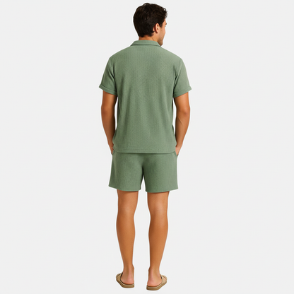 Heren Zomerset Overhemd Korte Broek Casual