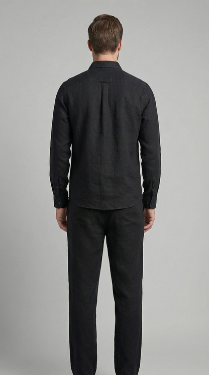Herenset Shirt Pantalon Slim Fit Zomer