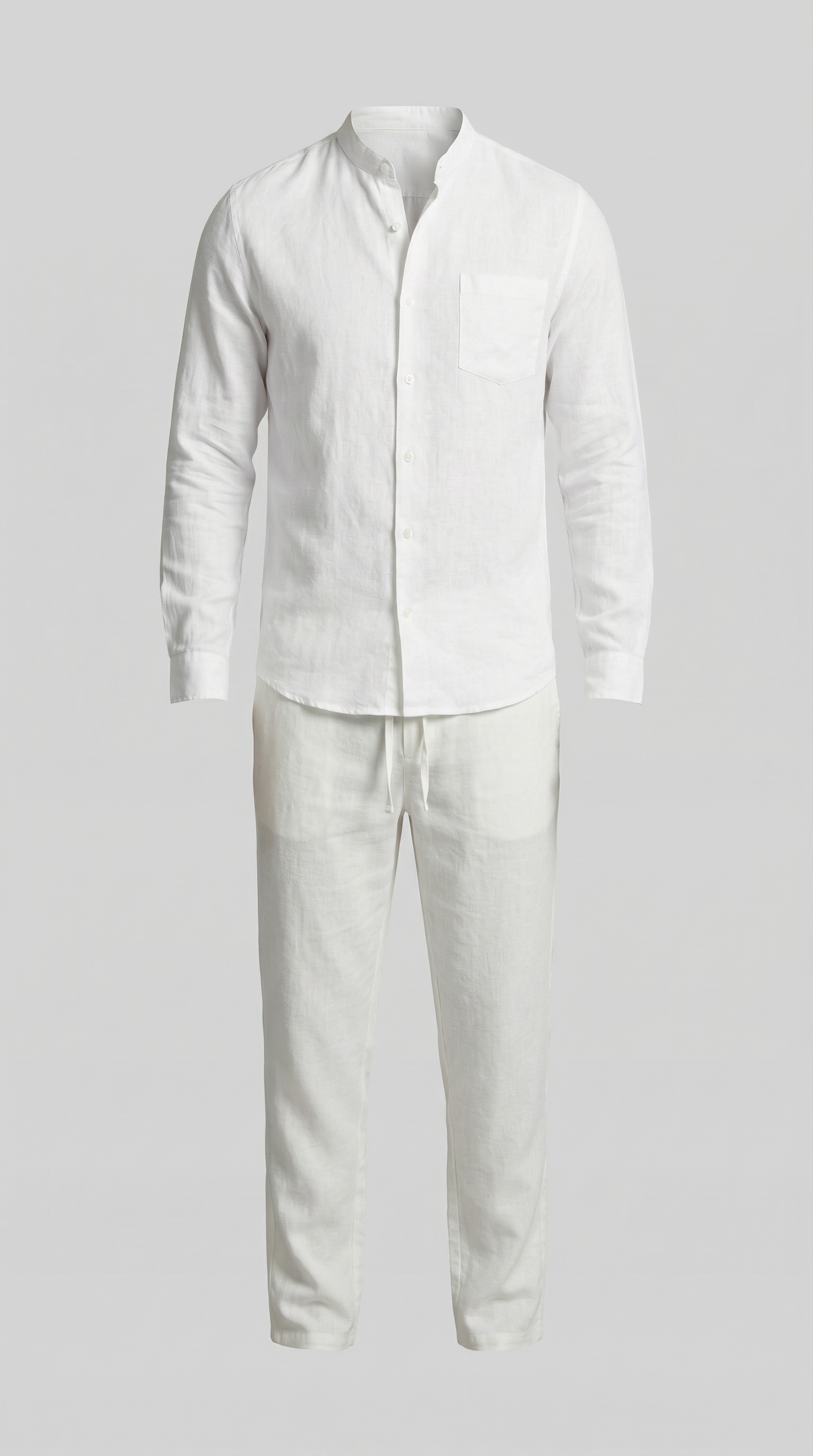 Herenset Shirt Pantalon Slim Fit Zomer