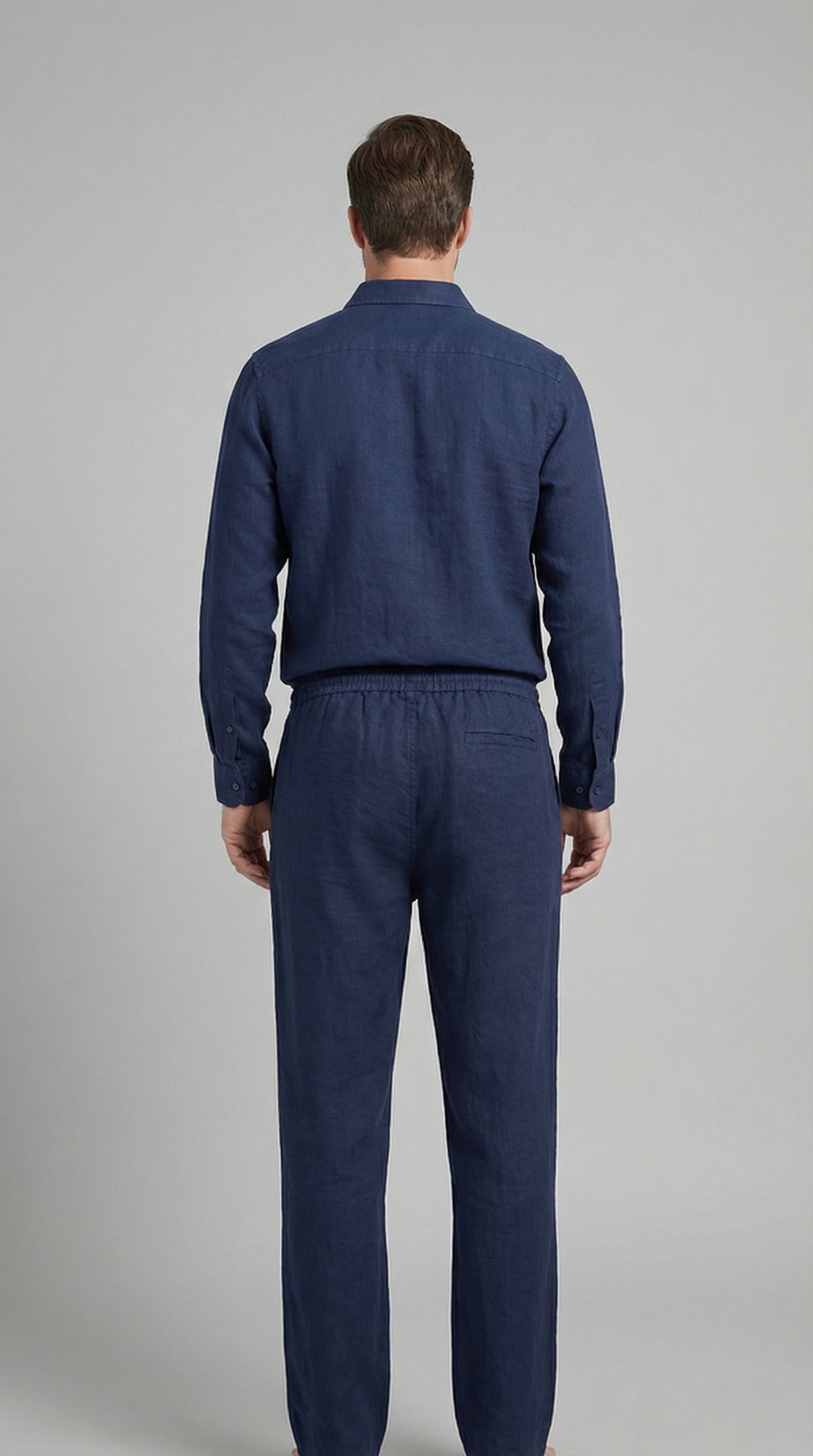 Herenset Shirt Pantalon Slim Fit Zomer