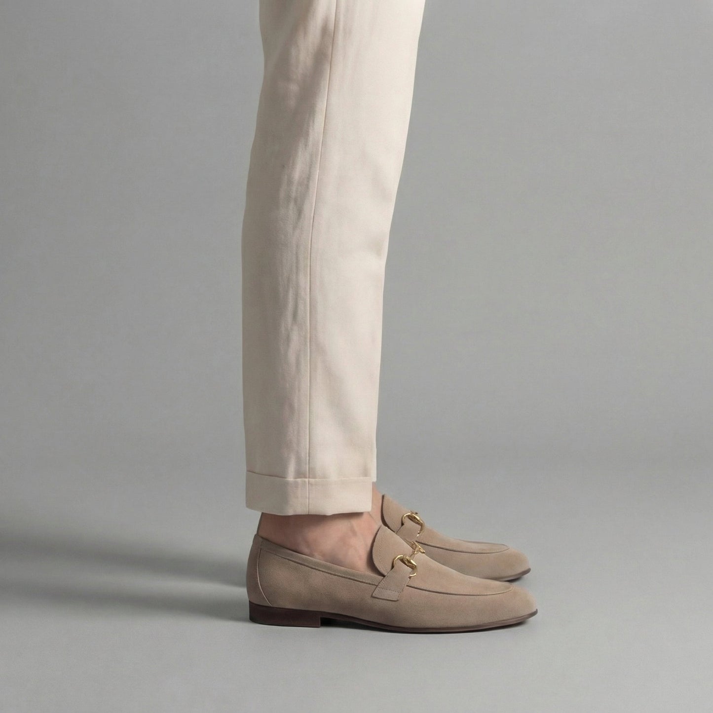 Loafers Heren Suede Horsebit Detail Casual Formeel
