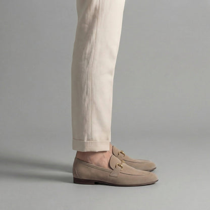 Loafers Heren Suede Horsebit Detail Casual Formeel