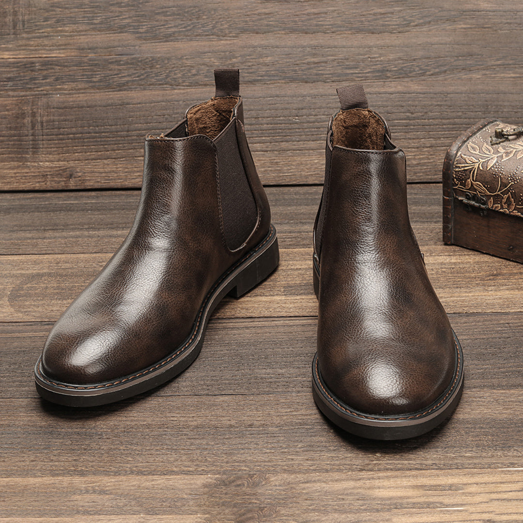 Viktor | Heren Leren Chelsea Boots met Modern Design