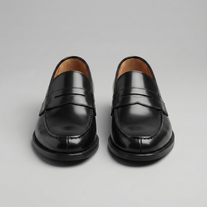 Penny Loafers Heren Leer Slip On Casual Schoenen