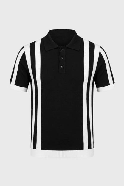 Polo Heren Regular Fit Gestreept Korte Mouwen Casual