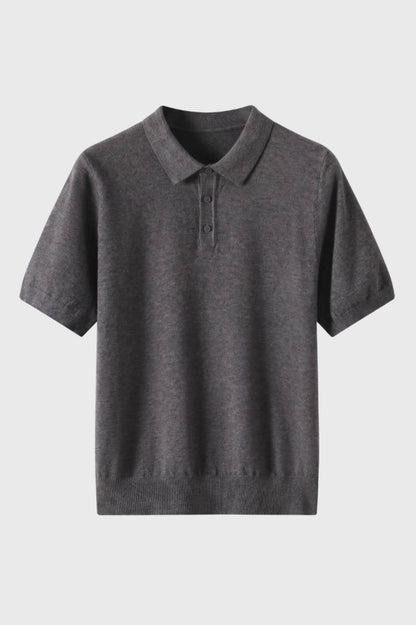 Polo Shirt Heren Korte Mouwen Klassieke Fit Gebreide Boord