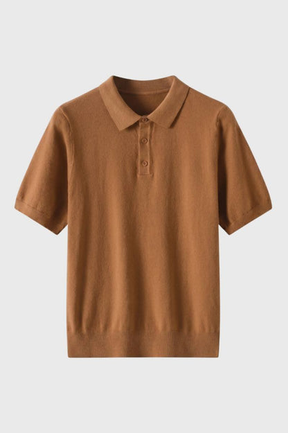 Polo Shirt Heren Korte Mouwen Klassieke Fit Gebreide Boord